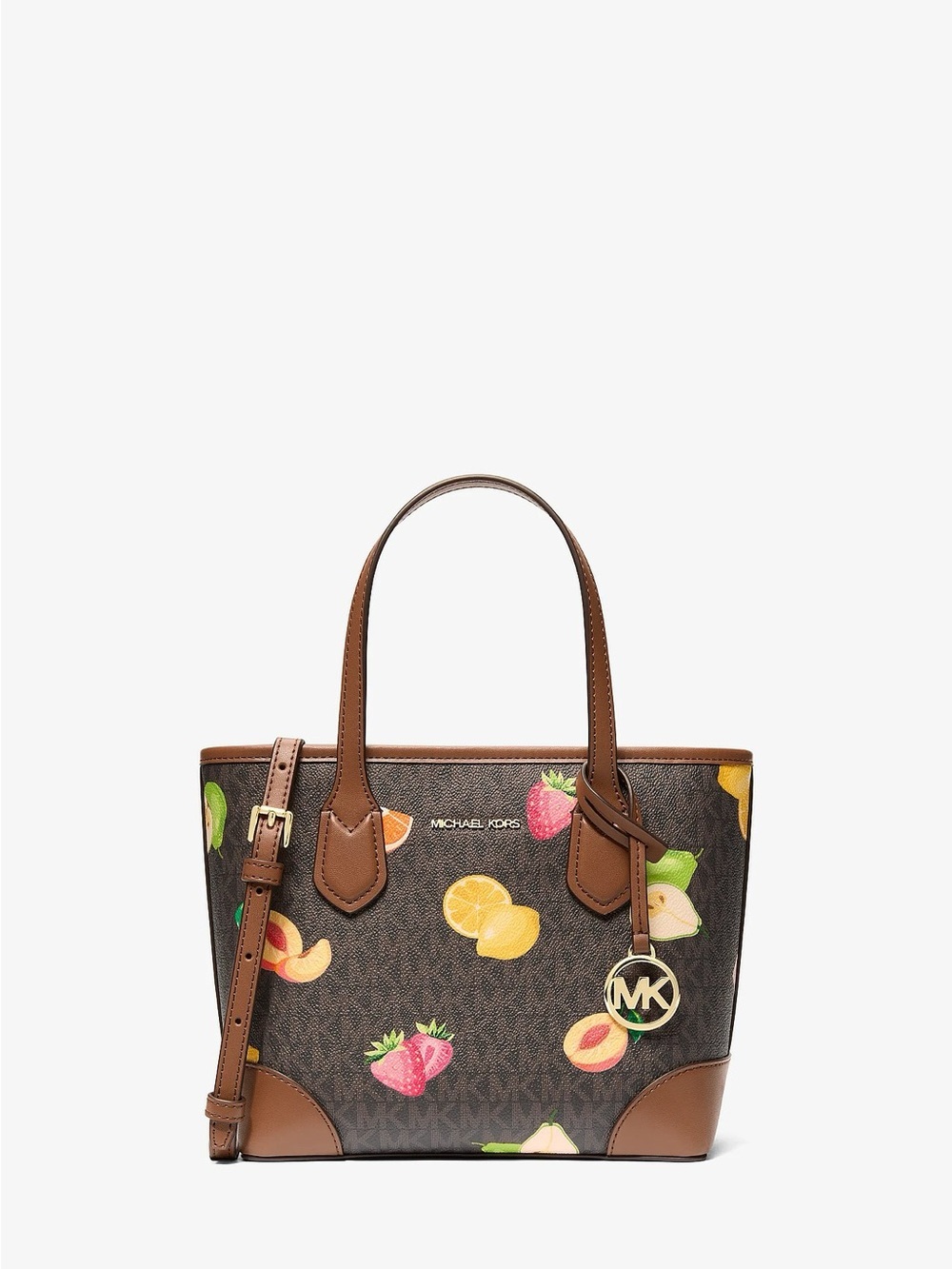 BNWT Michael Kors Eva Extra-Small Printed Signature Logo Convertible Tote Bag